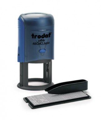 Trodat 46040/DB TYPO R2 самонаборная печать 40мм,2 круга 