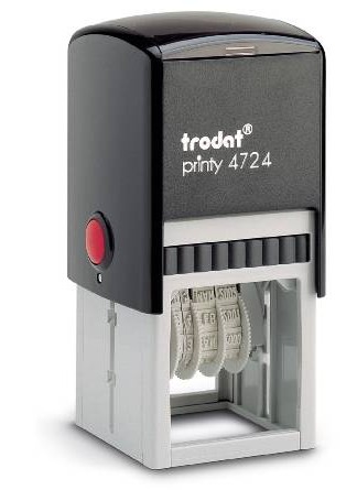 Trodat 4724 PRINTY  почтовый датер,со свободным полем 40х40 мм 