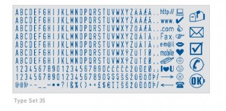 Colop TypeSet 35 касса букв и символов 3,5 мм АНГЛИЙСКАЯ 